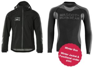 Afbeeldingen van Mascot workwear box winterjas zwart