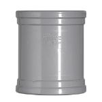 Afbeeldingen van Martens Fitting met 2 aansluitingen overschuifmof, 110 mm, grijs, pvc