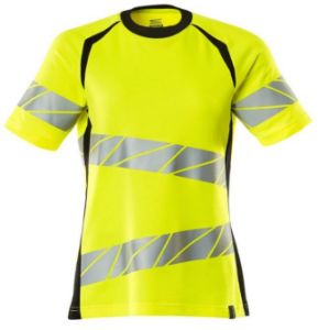 Afbeeldingen van Mascot dames t-shirt hi-vis geel/zwart