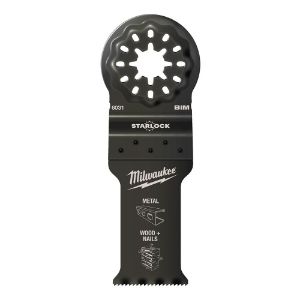 Afbeeldingen van Milwaukee Multitool Starlock HSS Bi-metaal Zaagblad voor hout met nagels 28 x 47 mm