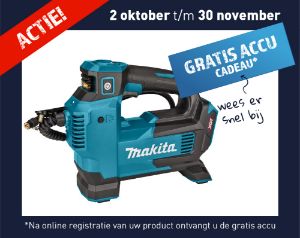 Afbeeldingen van Makita 40 V Max Luchtpomp MP001GZ