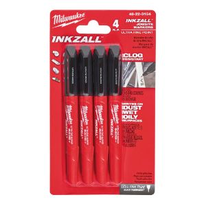 Afbeeldingen van Milwaukee Marker Inkzall Fine Tip Markers - 4 pcs