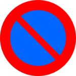 Afbeeldingen van Verkeersbord E01 600mm. Parkeren en stilstaan verboden.