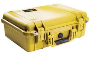 Afbeeldingen van Peli 1500F  koffer geel met foam