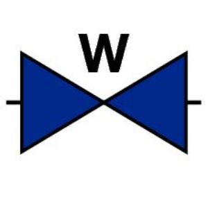 Afbeeldingen van Sticker symbool waterafsluiter 200x200mm