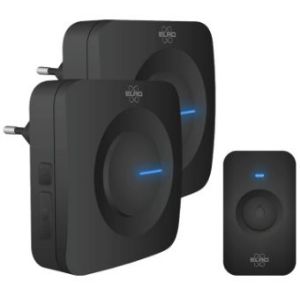 Afbeeldingen van Elro draadloze deurbel 2x ontvanger 1x beldrukker