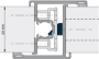 Afbeeldingen van Alprokon Prefab deurnaald inclusief grendels en slotsparing P-Prefab-2/40 mm/N.600-U20 2200mm