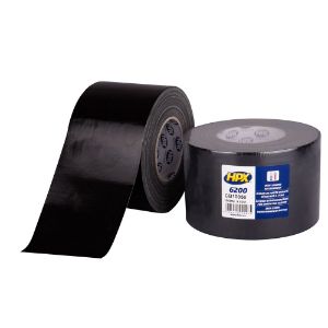 Afbeeldingen van HPX 6200 duct tape zwart 100mm x 50mtr