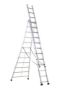 Afbeeldingen van Altrex Aluminium ladder - 3-delige reformladder Kibo KRU 3 x 12
